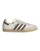 adidas Originals Кожени маратонки Samba с велур - Бял/Кафяв
