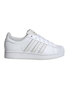 adidas Originals Кожени маратонки Superstar II - Бял/Светло сив