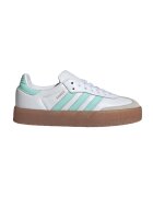 adidas Originals Кожени равни спортни обувки Sambae - Бял/Ментово зелено