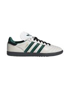 adidas Originals Кожени спортни обувки с лого - Тъмнозелен/Мръснобял