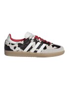 adidas Originals Кожени спортни обувки Samba с десен - Бял/Черен/Светло кафяво