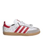 adidas Originals Кожени спортни обувки Samba с лого - Червен/Бял