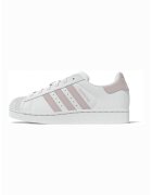 adidas Originals Кожени спортни обувки Superstar II - Бял/Пастелнорозов