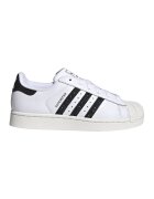 adidas Originals Кожени спортни обувки Superstar II с декоративни камъни - Избеляло черно/Бял/Мръснобял