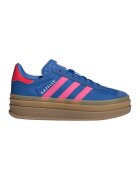 adidas Originals Маратонки Gazelle Bold с равна платформа и велур - Кралско Синьо/Розово