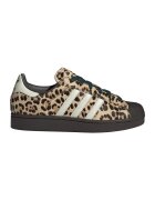 adidas Originals Маратонки Superstar II с кожа с косъм и принт - Бял/Кафяв/Бежов