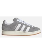 adidas Originals Мъжки спортни обувки Campus - първокласна кожа - мека подплата - сиво-бели -
