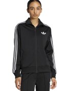 adidas Originals Олекотен суитшърт Firebird с цип - Бял/Черен
