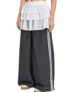 adidas Originals Панталон с широк крачол и набирания - Бял/Антрацитно сиво