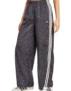 adidas Originals Разкорен панталон с висока талия Бял/Черен/Tъмносив