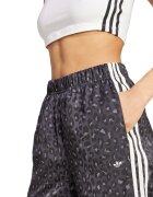 adidas Originals Разкорен панталон с висока талия Бял/Черен/Tъмносив
