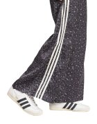 adidas Originals Разкорен панталон с висока талия Бял/Черен/Tъмносив