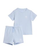 adidas Originals Релефни тениска и шорти Прашно синьо