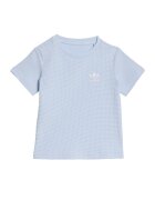 adidas Originals Релефни тениска и шорти Прашно синьо