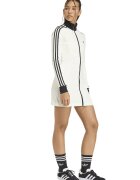 adidas Originals Рокля с къс цип и лого - Слонова кост/Черен