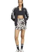 adidas Originals Шорти с висока талия и животинска шарка Тъмнокафяв/Слонова кост