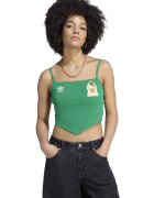 adidas Originals Слим къс топ Mexico - Аква зелено