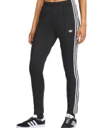 adidas Originals Слим спортен панталон с лого - Бял/Черен