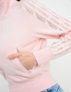 adidas Originals Слим суитшърт Firebird с дантела Пастелнорозов