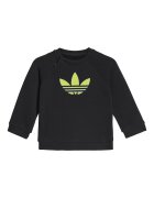 adidas Originals Спортен екип с памук Черен/Лайм зелено