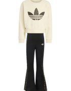 adidas Originals Спортен екип с разкроен спортен панталон - Черен/Кафяв/Бежов