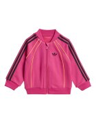 adidas Originals Спортен екип с цип и лого Черен/Оранжев/Фуксия