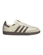adidas Originals Спортни обувки Samba OG от кожа и велур - Тъмнокафяв/Слонова кост