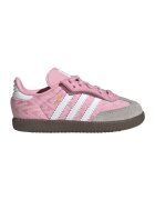 adidas Originals Спортни обувки Samba от кожа и велур - Розово/Сив/Бял