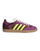 adidas Originals Спортни обувки Samba с велур - Тъмнокафяв/Неоново зелено/Розово