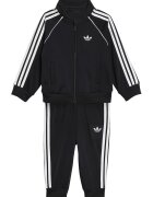 adidas Originals Стандартен спортен екип с лого и цип - Бял/Черен