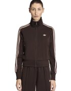 adidas Originals Суитшърт Classic с цип и лого - Тъмнокафяв/Бледо розово