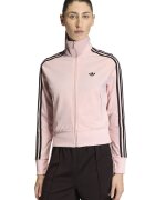 adidas Originals Суитшърт Classic с цип и лого Тъмнокафяв/Пастелнорозов