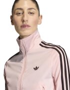 adidas Originals Суитшърт Classic с цип и лого Тъмнокафяв/Пастелнорозов