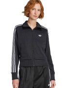 adidas Originals Суитшърт Firebird с цип - Бял/Антрацитно сиво