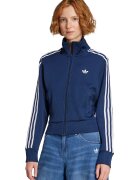 adidas Originals Суитшърт Firebird с цип - Бял/Тъмносин