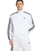 adidas Originals Суитшърт Firebird с цип и еластични краища - Черен/Мръснобял