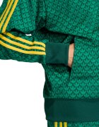 adidas Originals Суитшърт Firebird с цип и лого Зелен/Жълт