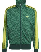 adidas Originals Суитшърт Firebird с цип и лого Зелен/Жълт