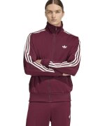 adidas Originals Суитшърт Firebird с цип и висока яка - Бордо/Мръснобял