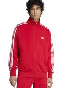 adidas Originals Суитшърт Firebird с цип и висока яка - Червен/Бял