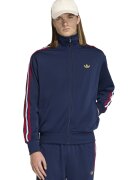 adidas Originals Суитшърт Firebird с цип и висока яка - Червен/Бял/Тъмносин