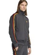 adidas Originals Суитшърт Firebird с цип и висока яка - Червен/Шафраново жълто/Антрацитно сиво