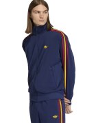 adidas Originals Суитшърт Firebird с цип и висока яка - Червен/Тъмносин/Шафраново жълто