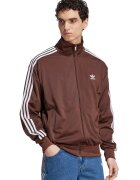 adidas Originals Суитшърт Firebird с цип и висока яка - Кафяв/Бял