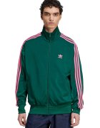 adidas Originals Суитшърт Firebird с цип и висока яка - Розово/Петролно синьо