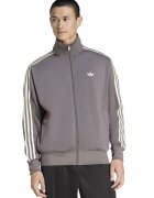 adidas Originals Суитшърт Firebird с цип и висока яка - Сиво-кафяв/Мръснобял