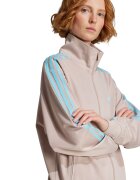 adidas Originals Суитшърт Firebird Track с лого и цип Светло кафяво/Ледено синьо