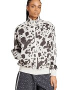 adidas Originals Суитшърт с цип и десен Кафяв/Мръснобял
