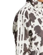 adidas Originals Суитшърт с цип и десен Кафяв/Мръснобял