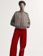 adidas Originals Суитшърт с цип и еластичен подгъв Черен/Кафяв/Бежов